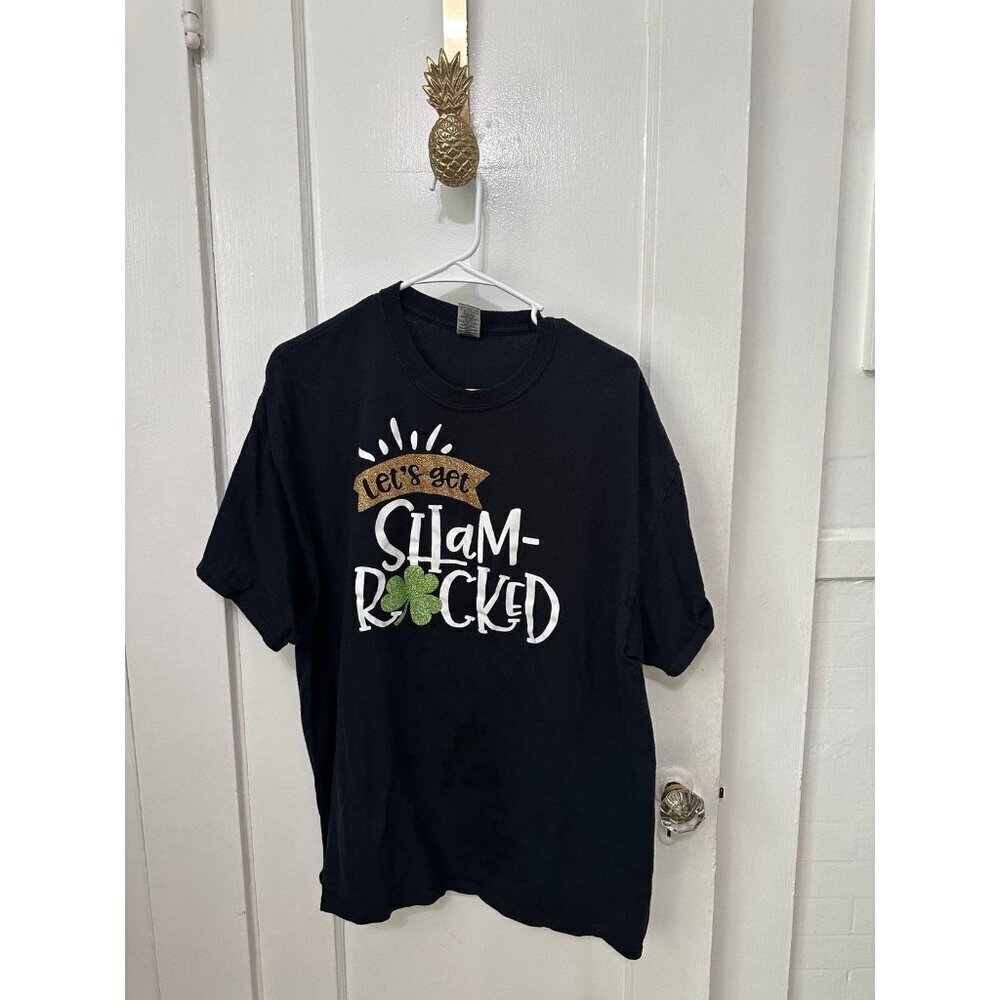 Gildan women’s size X – large let’s get shamrock T-shirt